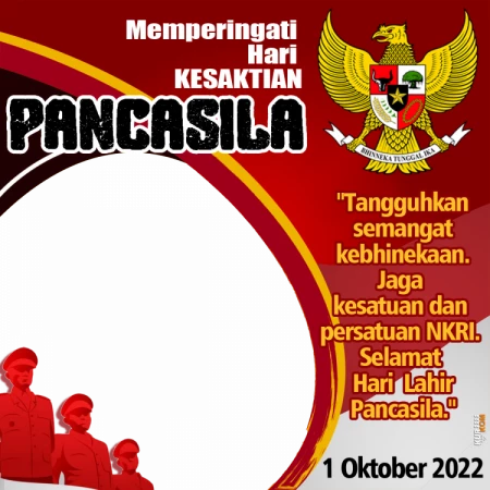 Twibbon Memperingati Hari Kesaktian Pancasila Tangguh