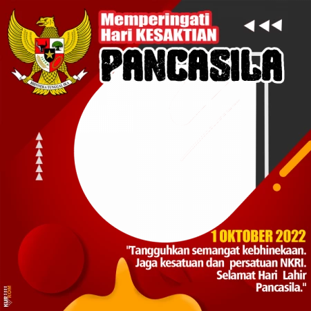 Twibbon Kesaktian Pancasila Tema Elegan