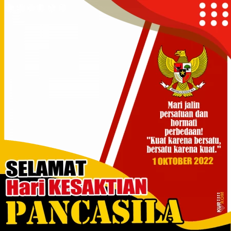 Twibbon Memperingati Hari Kesaktian Pancasila 01 Oktober 2022