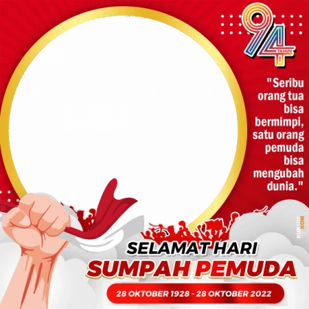 Twibbon Memperingati Hari Sumpah Pemuda 28 Oktober 2022