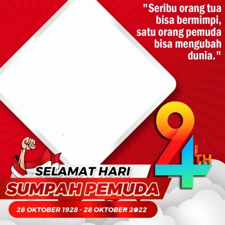 Twibbon Memperingati Hari Sumpah Pemuda 28 Oktober 2022