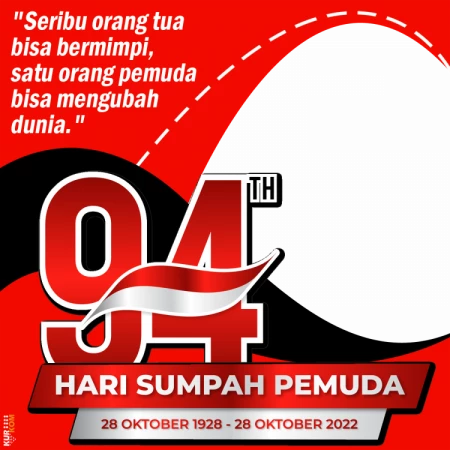 Twibbon Memperingati Hari Sumpah Pemuda 28 Oktober 2022