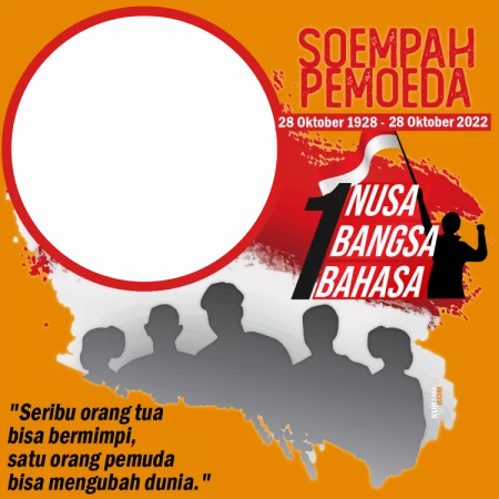 Twibbon Memperingati Hari Sumpah Pemuda 28 Oktober 2022