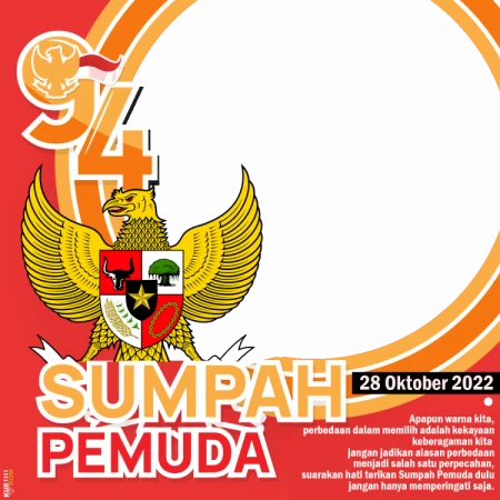 Twibbon Memperingati Hari Sumpah Pemuda 28 Oktober 2022