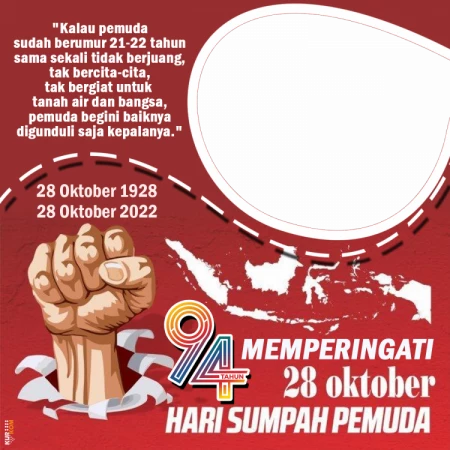 Twibbon Memperingati Hari Sumpah Pemuda 28 Oktober 2022