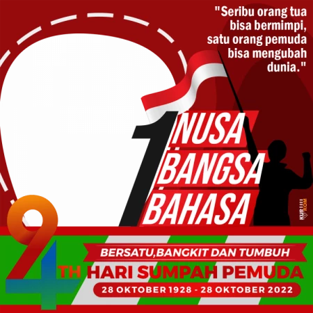 Twibbon Memperingati Hari Sumpah Pemuda 28 Oktober 2022