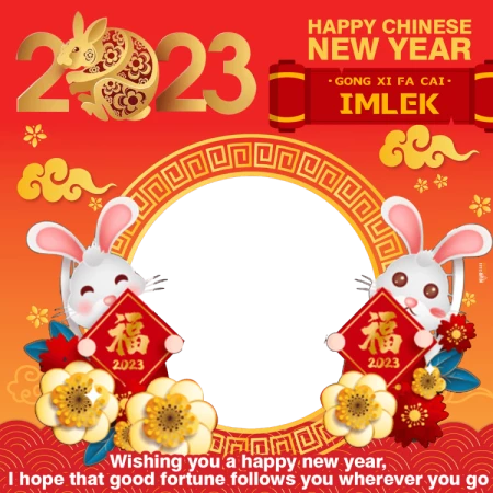 Free Download Best Collection The 2023 Chinese New Year Twibbon Design PNG