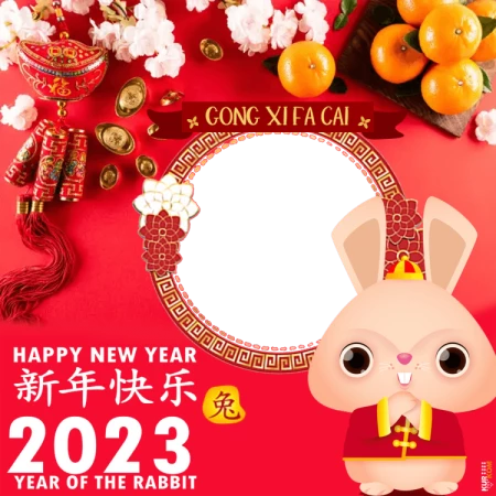 Free Download Best Collection The 2023 Chinese New Year Twibbon Design PNG