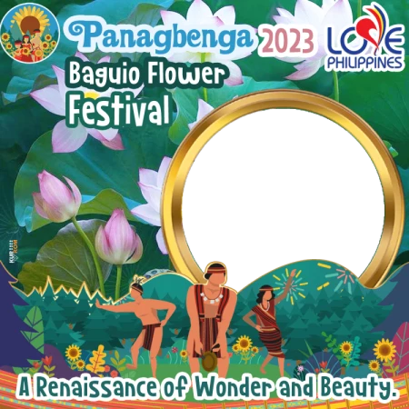 Free Download 2023 Panagbenga Baguio Flower Festival Twibbon Designs 
