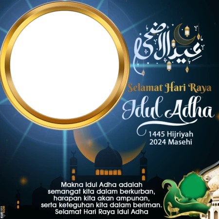 Gratis! Download dan Install Twibbon Tema Idul Adha 1445 Hijriyah (2024 M) Bisa di Semua Jenis HP